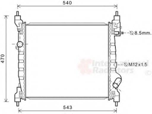 VAN WEZEL 81002141 Радіатор, охолодження двигуна