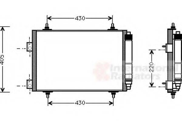 VAN WEZEL 40005215 Конденсатор, кондиціонер