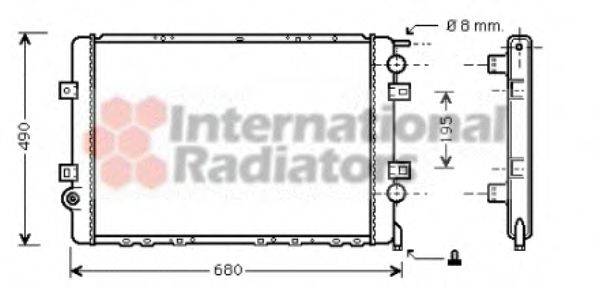 VAN WEZEL 43002264 Радіатор, охолодження двигуна