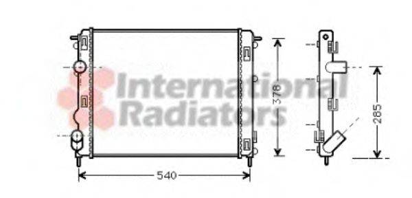 VAN WEZEL 43002269 Радіатор, охолодження двигуна