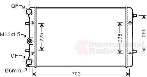 VAN WEZEL 58002174 Радіатор, охолодження двигуна