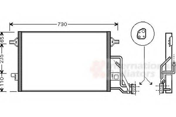 VAN WEZEL 58005190 Конденсатор, кондиціонер