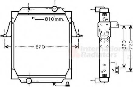 VAN WEZEL 67002066 Радіатор, охолодження двигуна