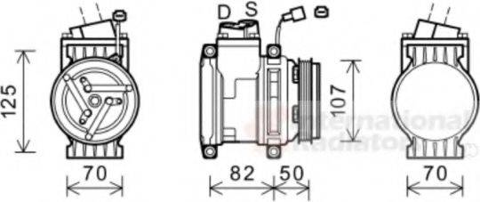 VAN WEZEL 0800K041 Компресор, кондиціонер