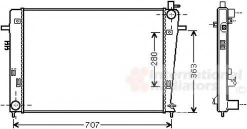 VAN WEZEL 82002328 Радіатор, охолодження двигуна