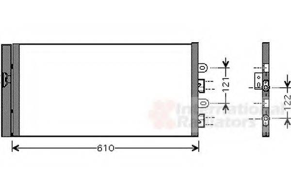 VAN WEZEL 17005298 Конденсатор, кондиціонер