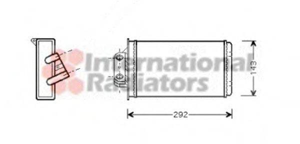 VAN WEZEL 17006273 Теплообмінник, опалення салону