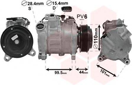 VAN WEZEL 0600K493 Компресор, кондиціонер