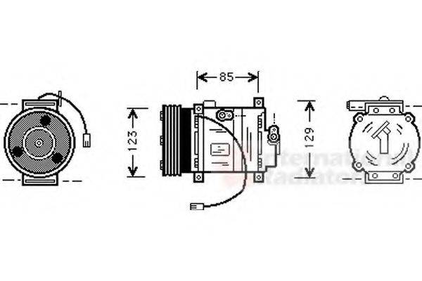 VAN WEZEL 2700K132 Компресор, кондиціонер