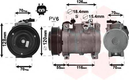 VAN WEZEL 2100K068 Компресор, кондиціонер