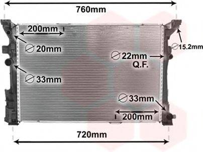 VAN WEZEL 30002653 Радіатор, охолодження двигуна