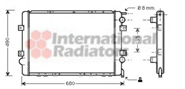 VAN WEZEL 43002299 Радіатор, охолодження двигуна