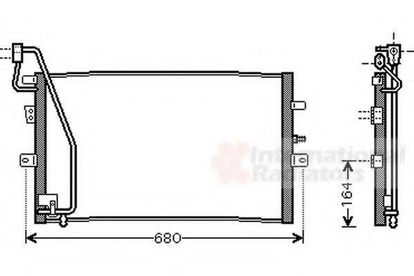 VAN WEZEL 47005056 Конденсатор, кондиціонер