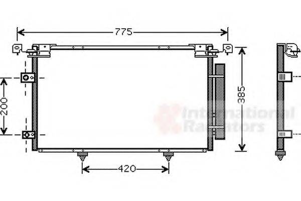 VAN WEZEL 53005319 Конденсатор, кондиціонер