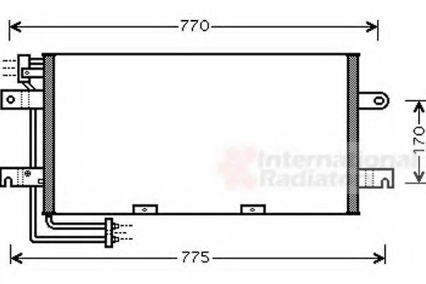 VAN WEZEL 58005195 Конденсатор, кондиціонер