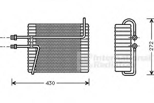 VAN WEZEL 5900V026 Випарник, кондиціонер