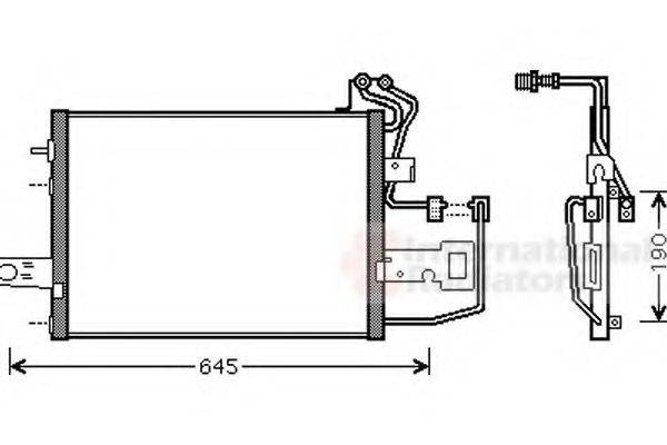 VAN WEZEL 76005015 Конденсатор, кондиціонер