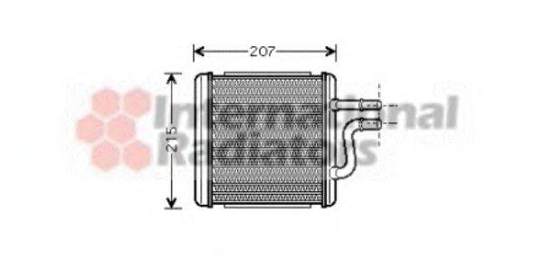 VAN WEZEL 81006060 Теплообмінник, опалення салону