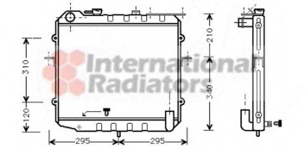 VAN WEZEL 83002024 Радіатор, охолодження двигуна