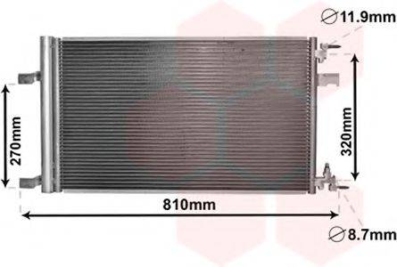 VAN WEZEL 37005499 Конденсатор, кондиціонер