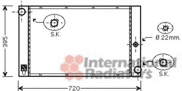 VAN WEZEL 06002337 Радіатор, охолодження двигуна