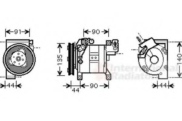 VAN WEZEL 1300K323 Компресор, кондиціонер