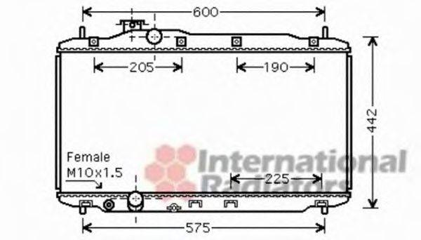 VAN WEZEL 25002189 Радіатор, охолодження двигуна