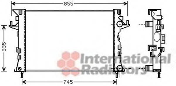 VAN WEZEL 43002438 Радіатор, охолодження двигуна