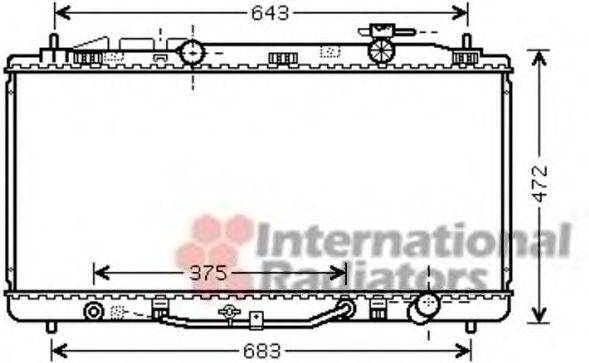 VAN WEZEL 53002473 Радіатор, охолодження двигуна