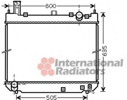 VAN WEZEL 53002488 Радіатор, охолодження двигуна