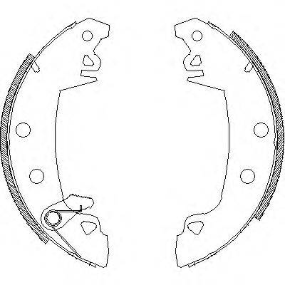 WOKING Z401703 Комплект гальмівних колодок