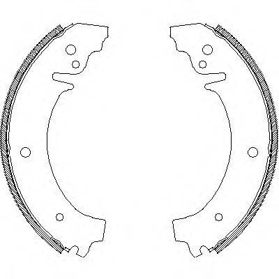 WOKING Z402600 Комплект гальмівних колодок