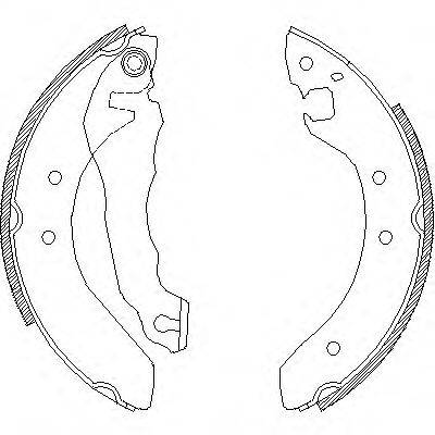 WOKING Z406400 Комплект гальмівних колодок