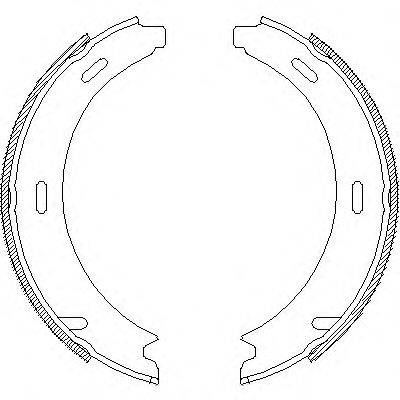 WOKING Z409300 Комплект гальмівних колодок