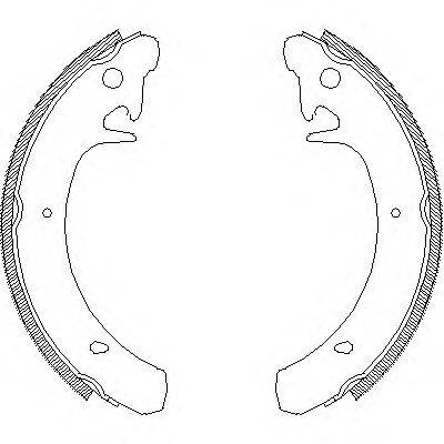 WOKING Z412900 Комплект гальмівних колодок