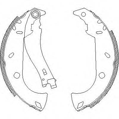 WOKING Z418001 Комплект гальмівних колодок
