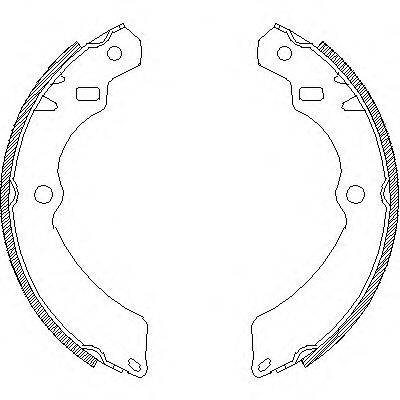WOKING Z419600 Комплект гальмівних колодок