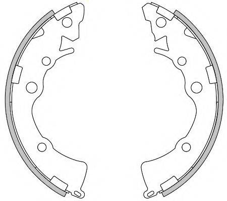 WOKING Z427100 Комплект гальмівних колодок