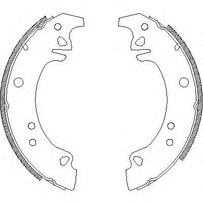 WOKING Z427300 Комплект гальмівних колодок