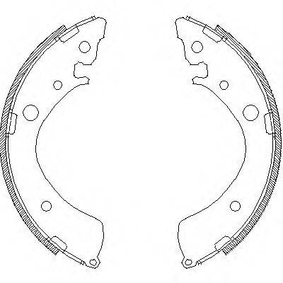 WOKING Z436701 Комплект гальмівних колодок