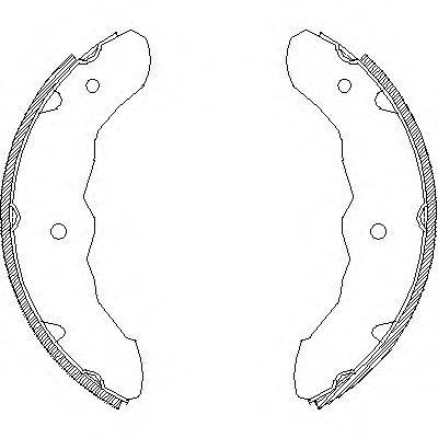 WOKING Z442600 Комплект гальмівних колодок