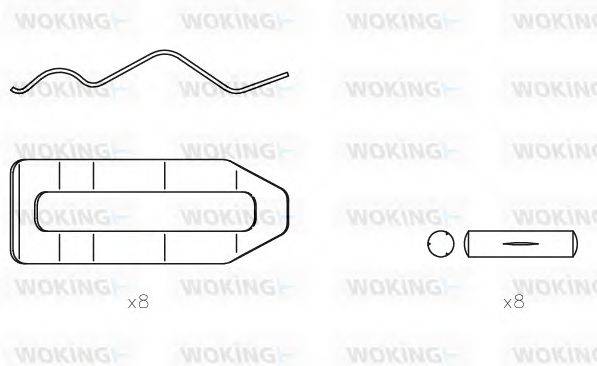 WOKING ACA850300 Комплектуючі, колодки дискового гальма