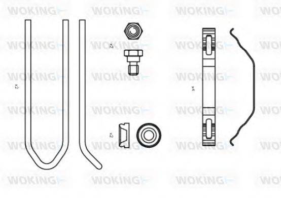 WOKING ACA850600 Комплектуючі, колодки дискового гальма