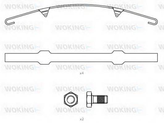 WOKING ACA852500 Комплектуючі, колодки дискового гальма