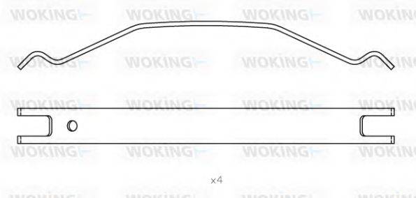 WOKING ACA854100 Комплектуючі, колодки дискового гальма