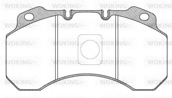 WOKING JSA780300 Комплект гальмівних колодок, дискове гальмо