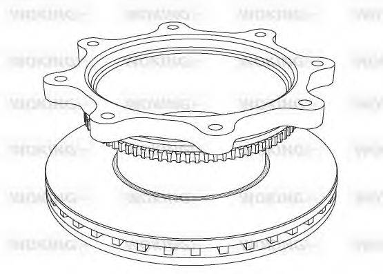 WOKING NSA103720 гальмівний диск