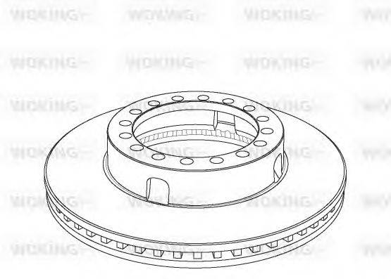 WOKING NSA107220 гальмівний диск