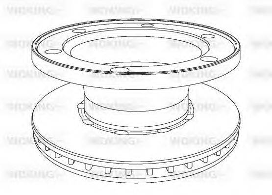 WOKING NSA107720 гальмівний диск