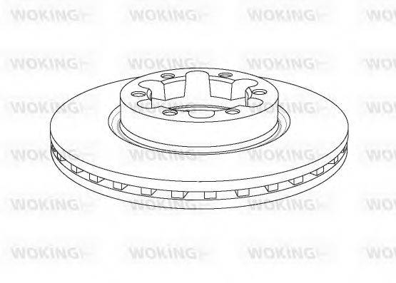 WOKING 1145.20 гальмівний диск